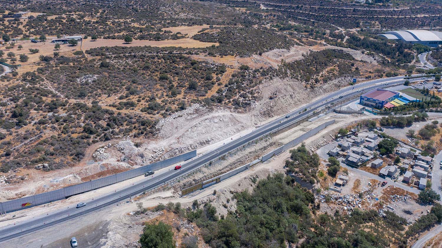 Works on Limassol-Saittas motorway