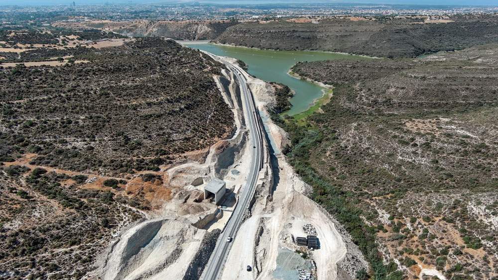 Works on Limassol-Saittas motorway