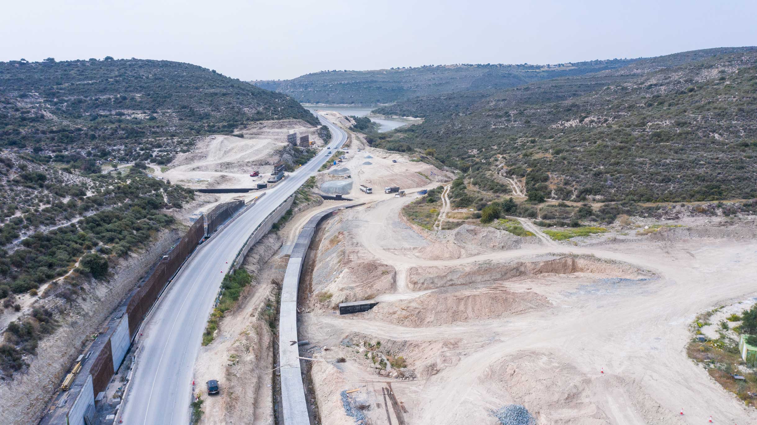 Works on Limassol-Saittas motorway