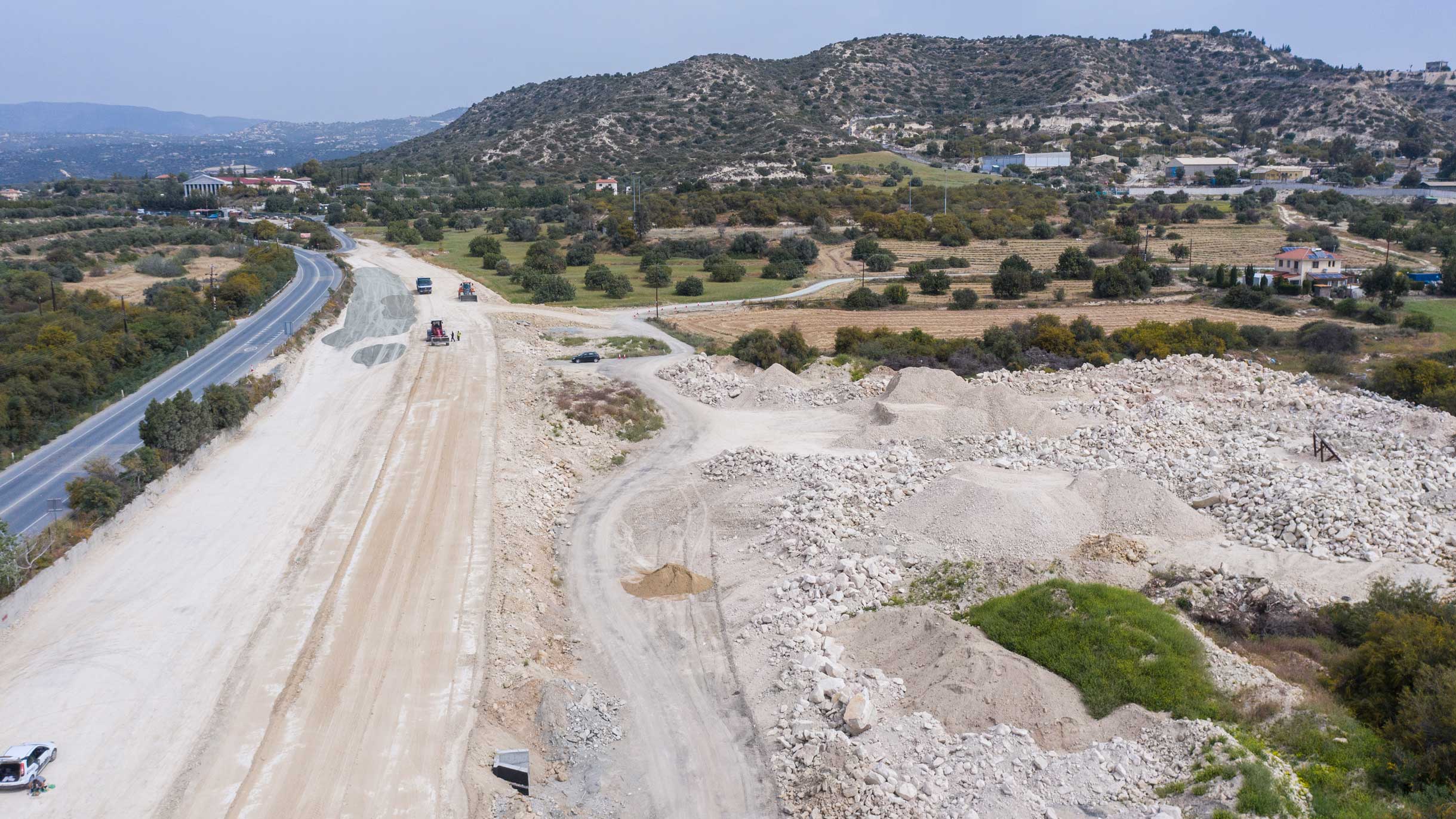 Works on Limassol-Saittas motorway