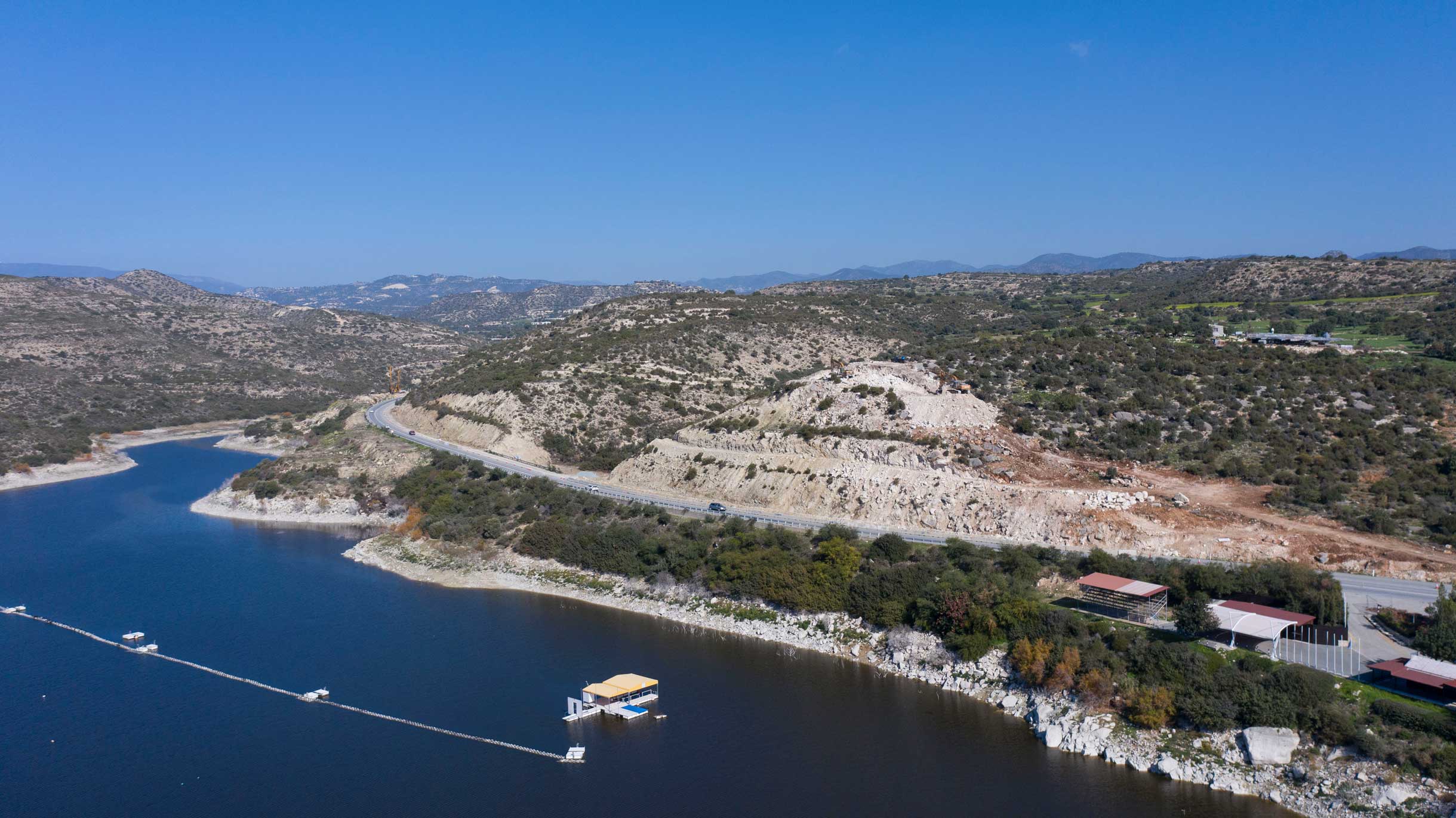 Works on Limassol-Saittas motorway