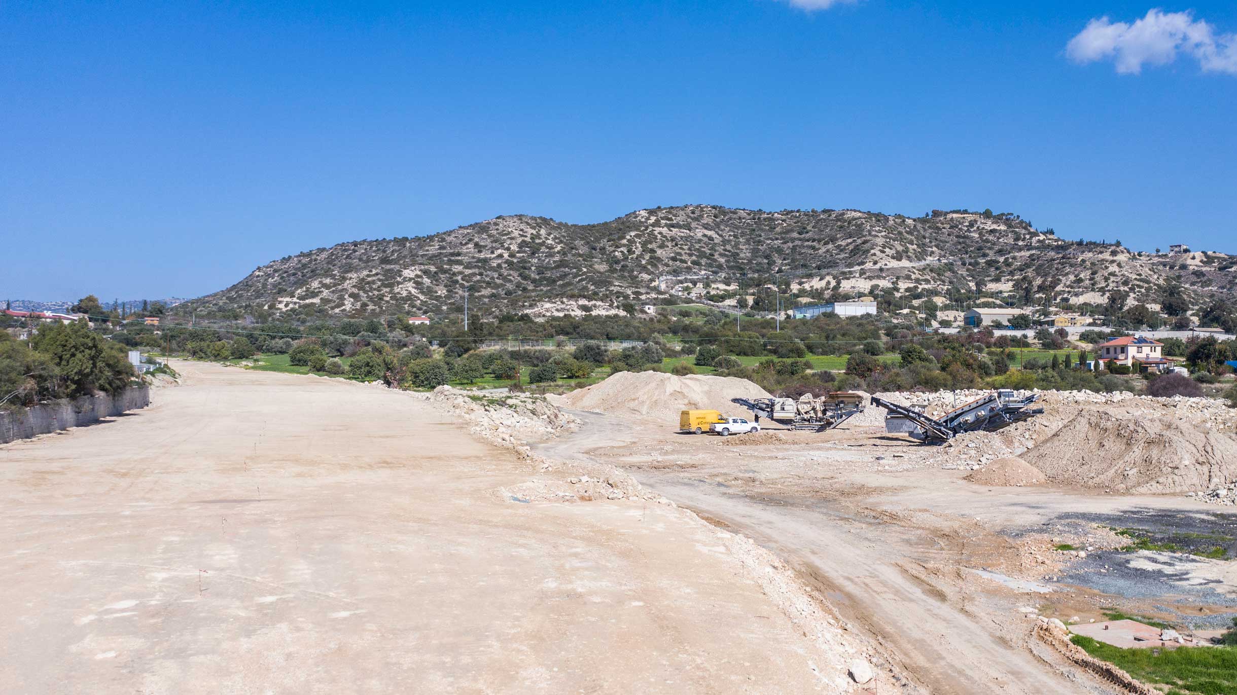 Works on Limassol-Saittas motorway