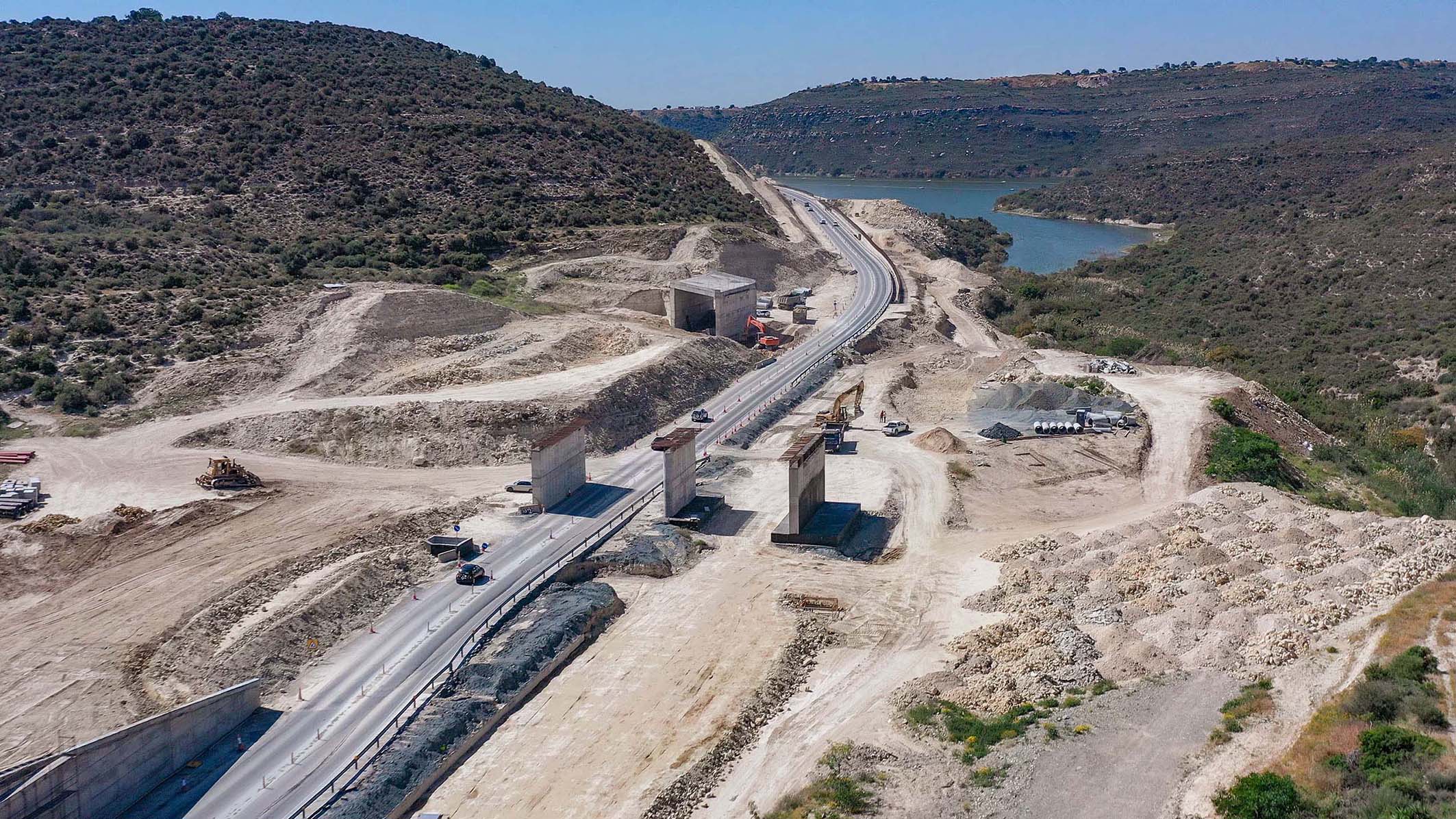 Works on Limassol-Saittas motorway