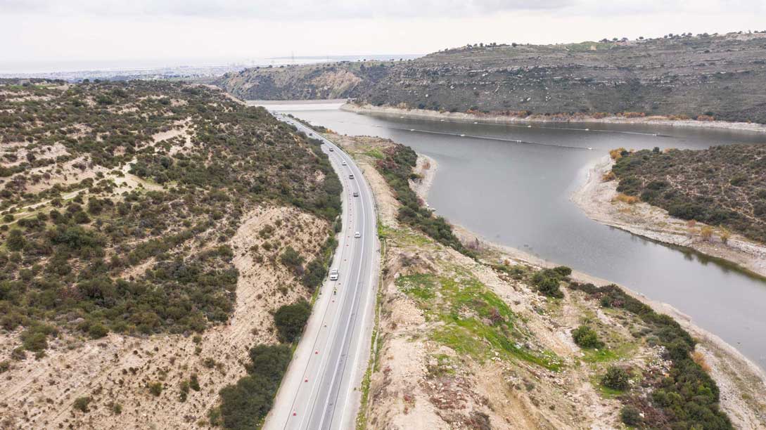 Works on Limassol-Saittas motorway