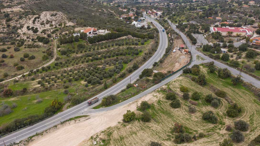 Works on Limassol-Saittas motorway