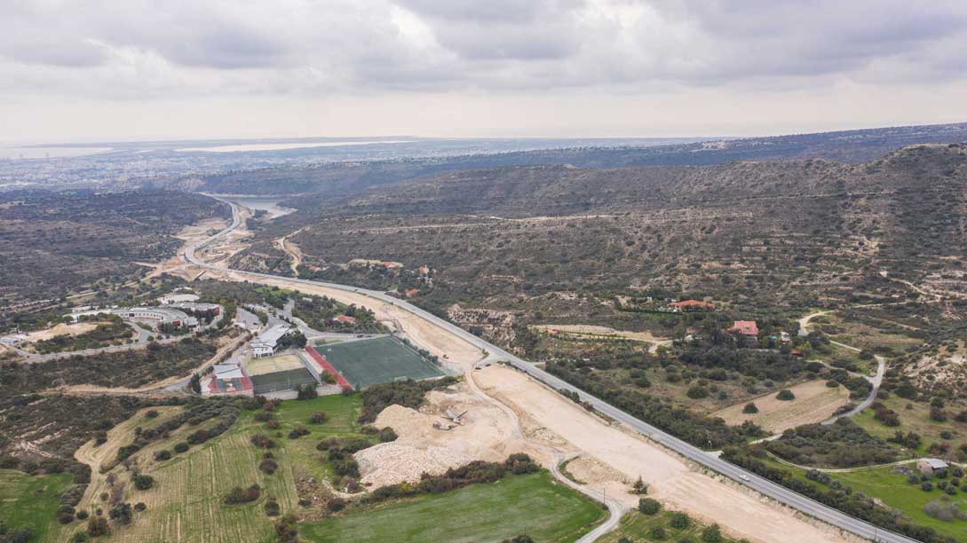 Works on Limassol-Saittas motorway
