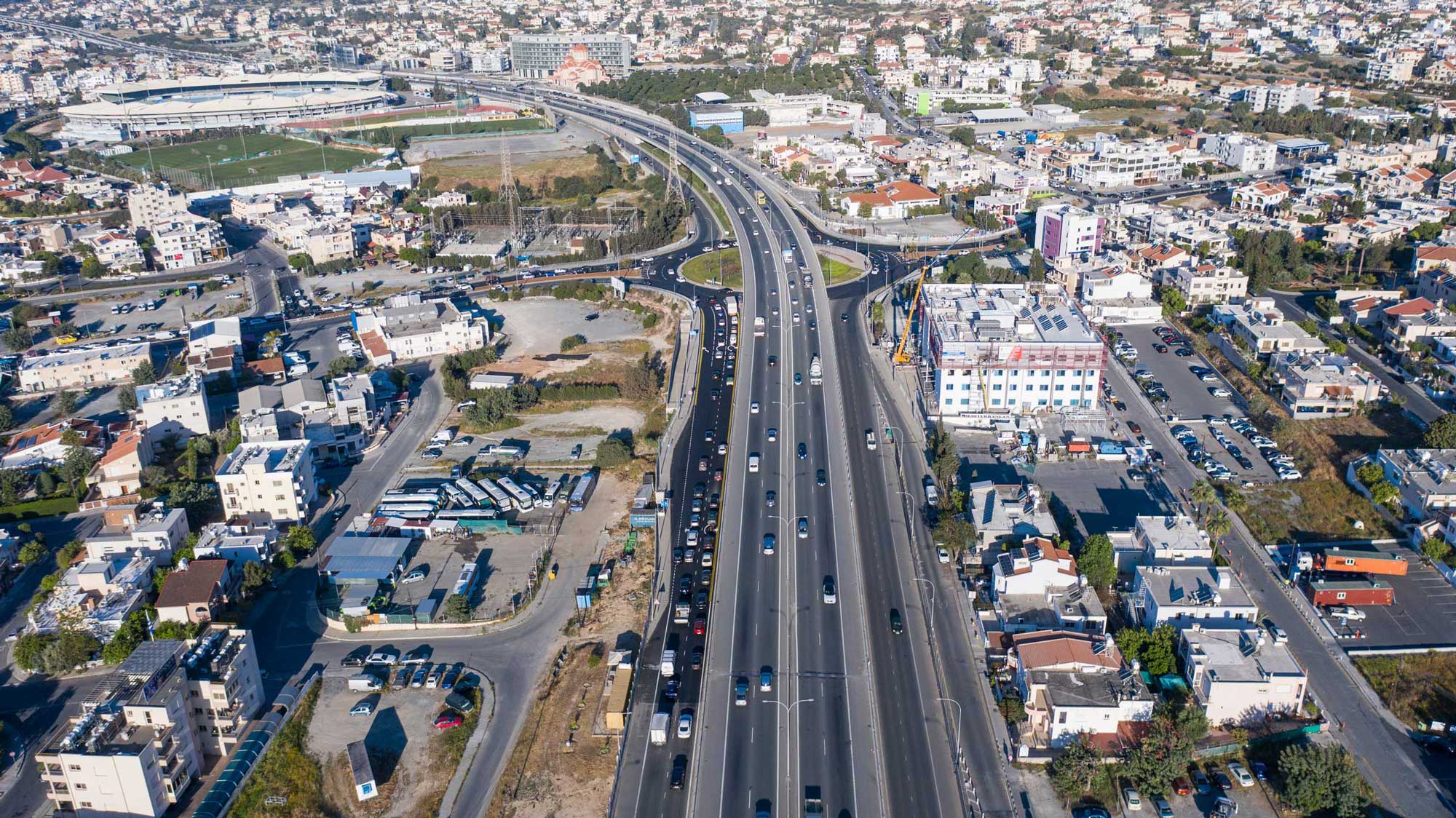 Maintenance of Agias Fylaxeos roundabout in Limassol