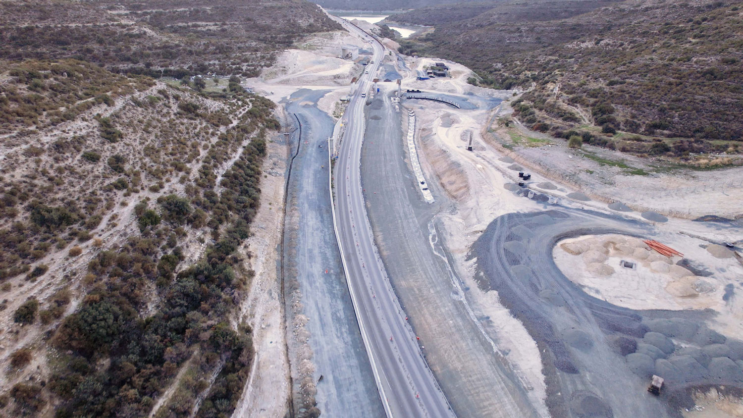 Works on Limassol-Saittas motorway