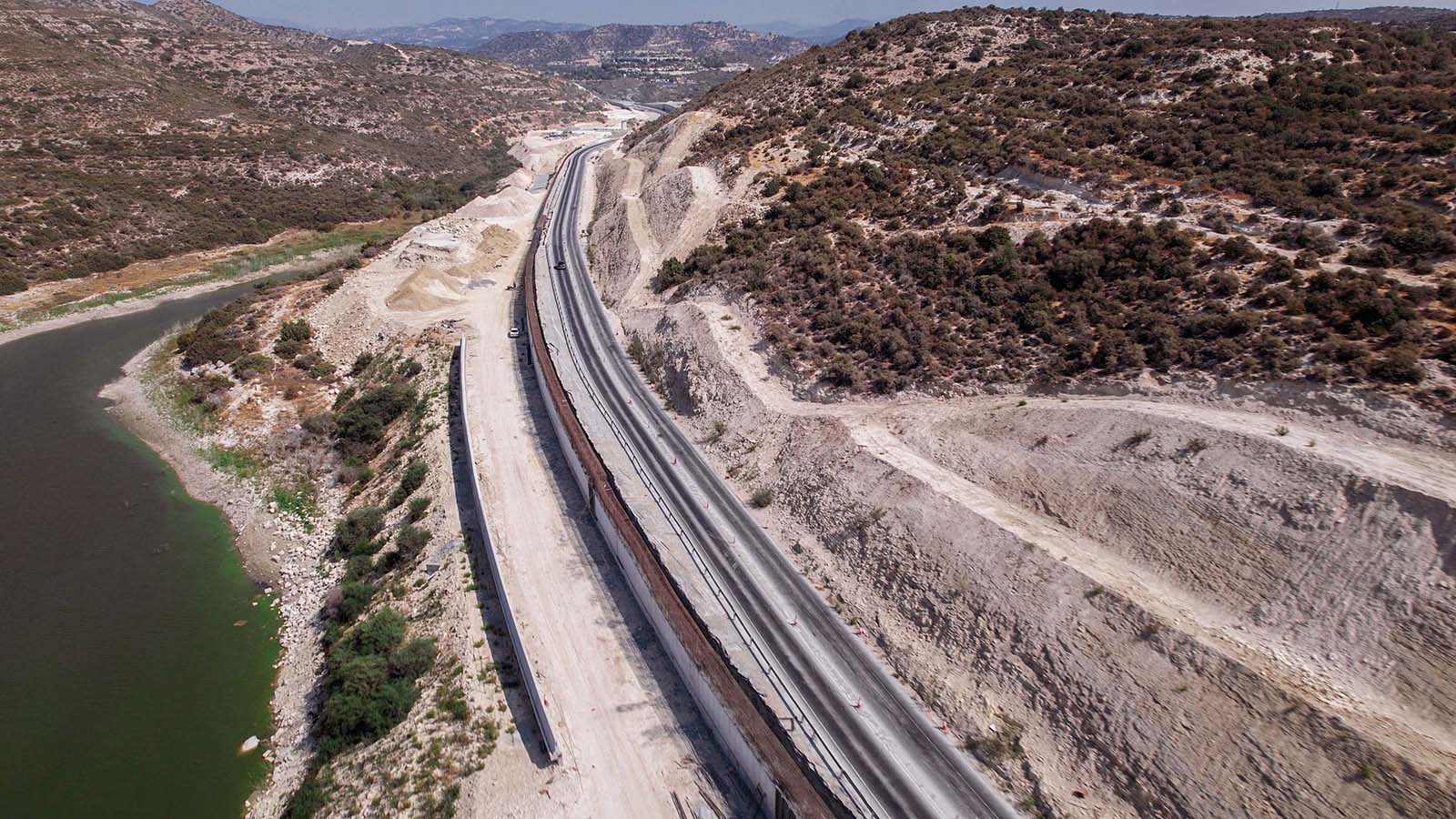 Works on Limassol-Saittas motorway
