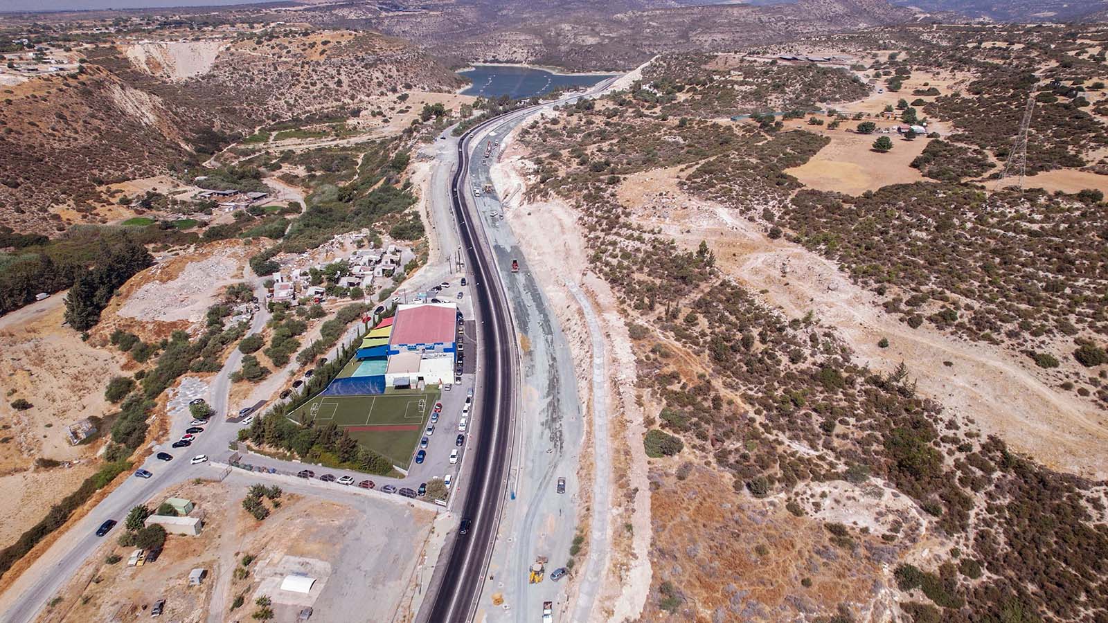 Works on Limassol-Saittas motorway