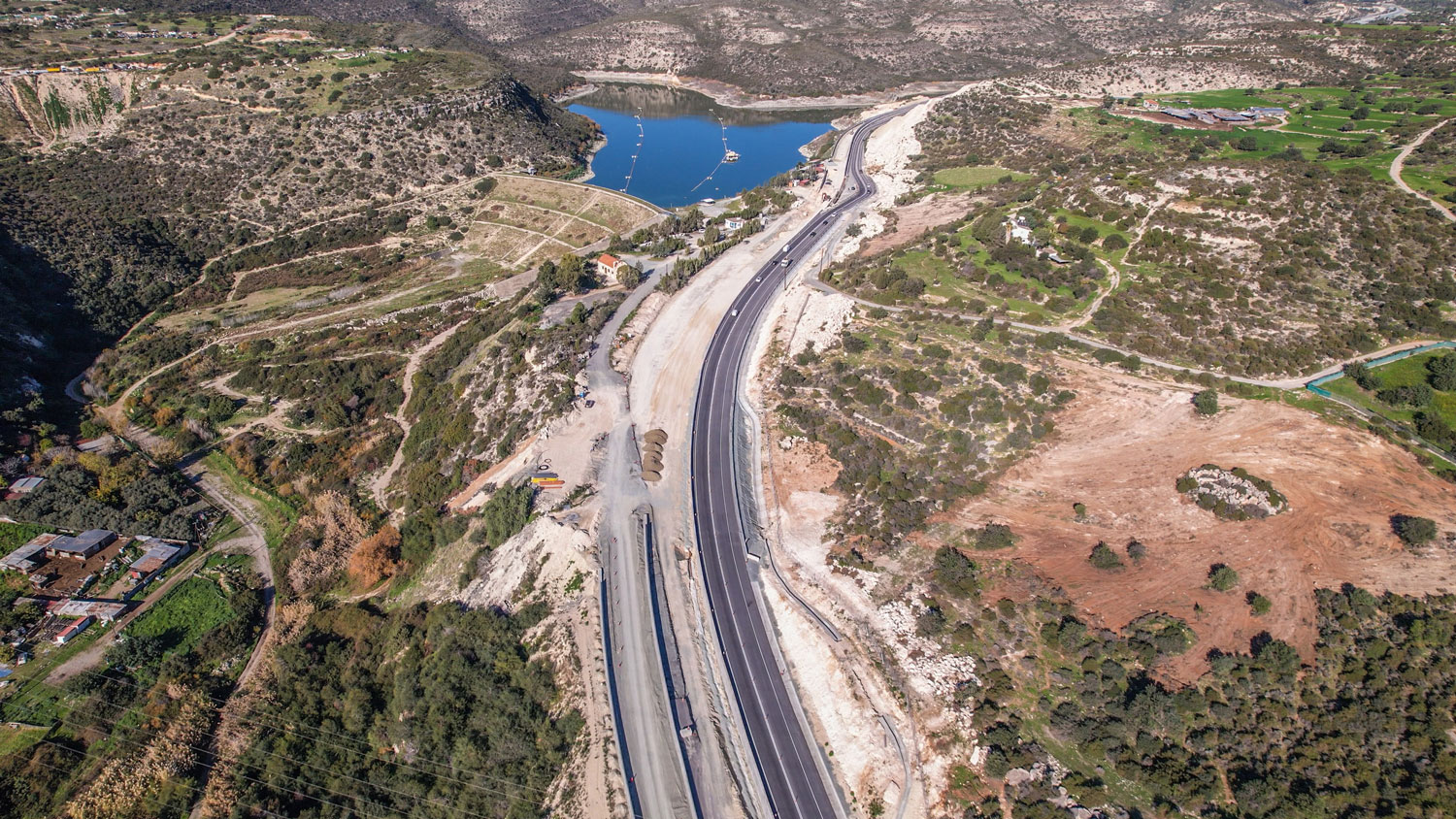 Works on Limassol-Saittas motorway