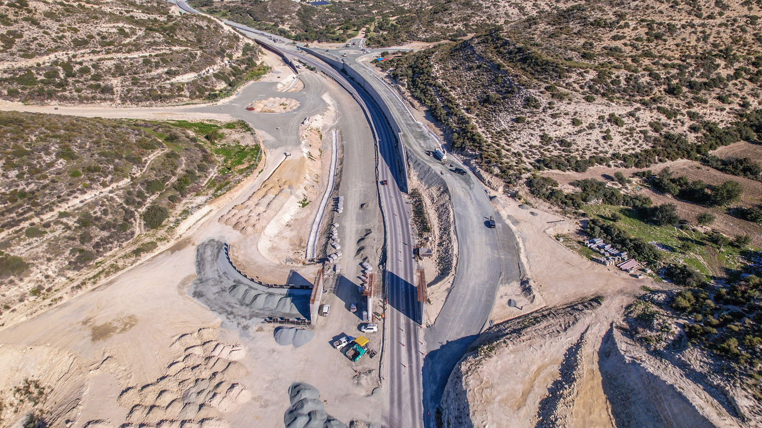 Works on Limassol-Saittas motorway