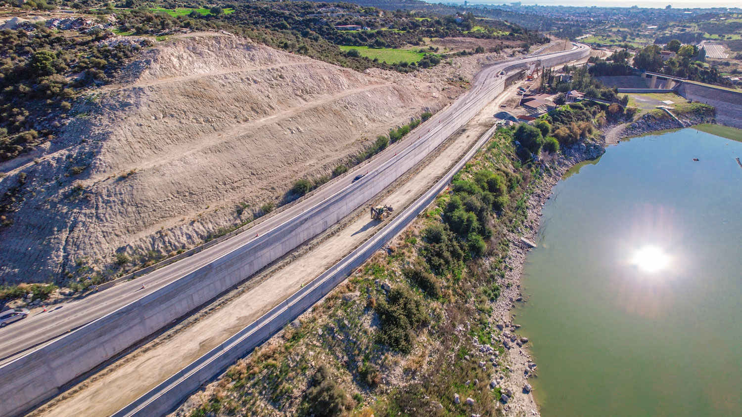Works on Limassol-Saittas motorway