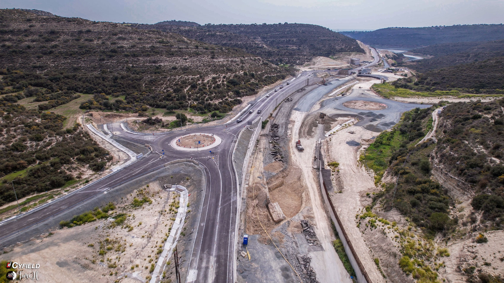 Works on Limassol-Saittas motorway